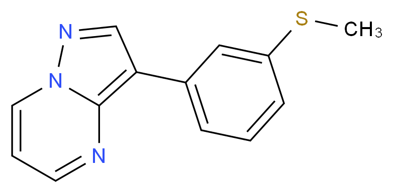 3-[3-(methylthio)phenyl]pyrazolo[1,5-a]pyrimidine_Molecular_structure_CAS_)