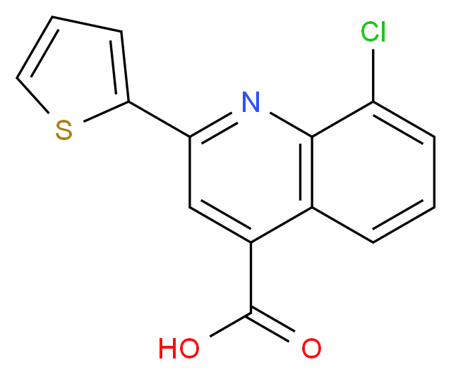 8-Chloro-2-thien-2-ylquinoline-4-carboxylic acid_Molecular_structure_CAS_)