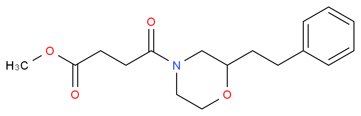 methyl 4-oxo-4-[2-(2-phenylethyl)-4-morpholinyl]butanoate_Molecular_structure_CAS_)