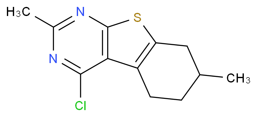 4-Chloro-2,7-dimethyl-5,6,7,8-tetrahydrobenzo[b]thieno[2,3-d]pyrimidine_Molecular_structure_CAS_610274-01-6)