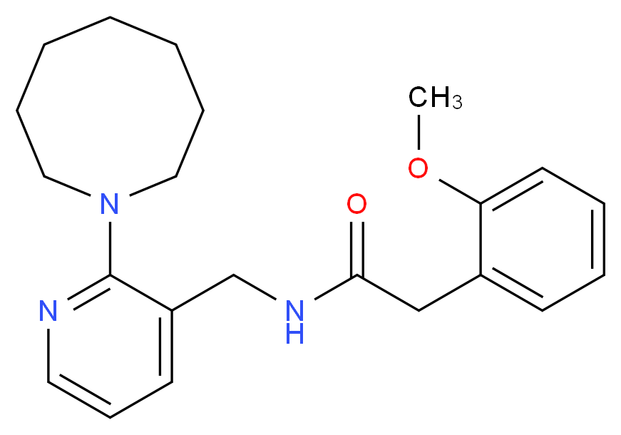 N-{[2-(1-azocanyl)-3-pyridinyl]methyl}-2-(2-methoxyphenyl)acetamide_Molecular_structure_CAS_)