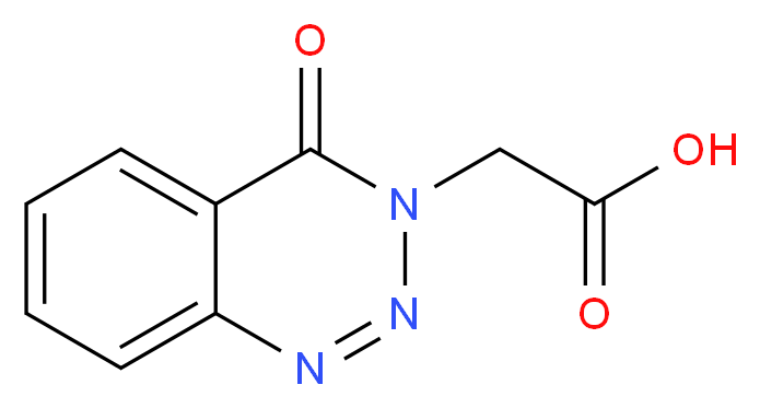 (4-Oxo-1,2,3-benzotriazin-3(4H)-yl)acetic acid_Molecular_structure_CAS_97609-01-3)