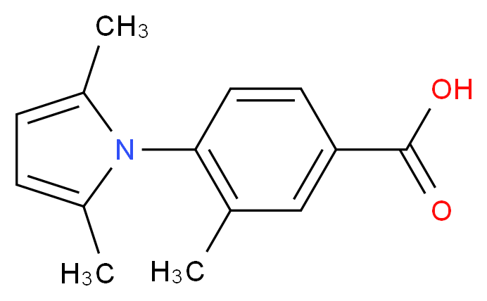 4-(2,5-dimethyl-1H-pyrrol-1-yl)-3-methylbenzoic acid_Molecular_structure_CAS_340312-91-6)