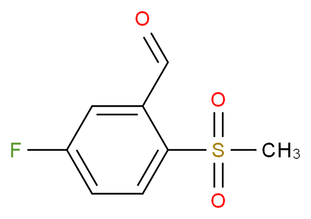 5-Fluoro-2-(methylsulphonyl)benzaldehyde_Molecular_structure_CAS_)