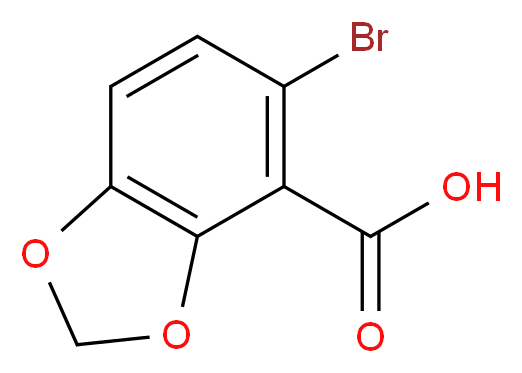 5-Bromobenzo[1,3]dioxole-4-carboxylic acid_Molecular_structure_CAS_72744-56-0)