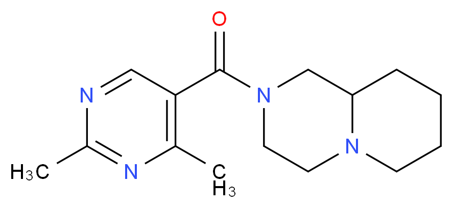2-[(2,4-dimethylpyrimidin-5-yl)carbonyl]octahydro-2H-pyrido[1,2-a]pyrazine_Molecular_structure_CAS_)