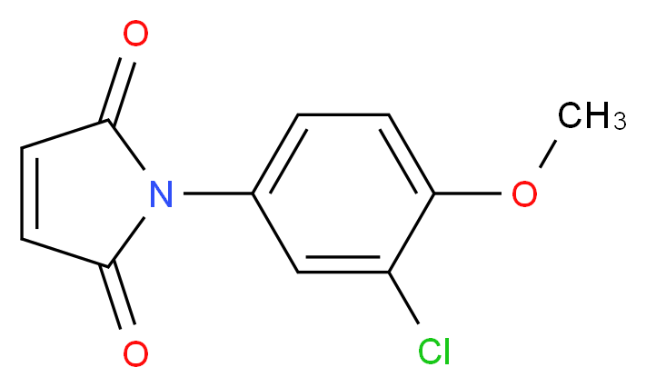 1-(3-Chloro-4-methoxy-phenyl)-pyrrole-2,5-dione_Molecular_structure_CAS_)