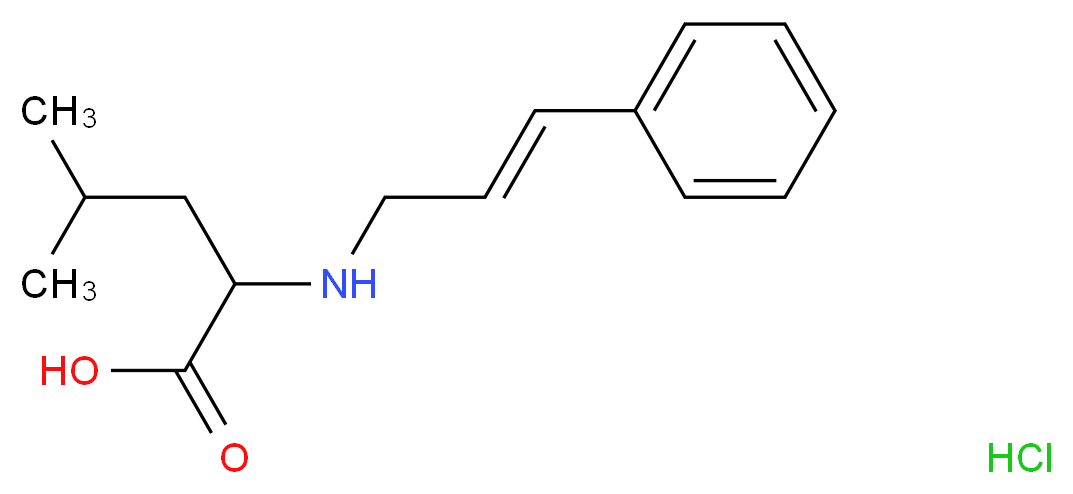 2-(cinnamylamino)-4-methylpentanoic acid hydrochloride_Molecular_structure_CAS_)