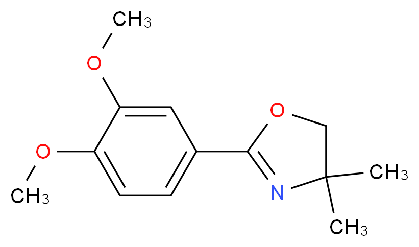 2-(3,4-dimethoxyphenyl)-4,4-dimethyl-4,5-dihydro-1,3-oxazole_Molecular_structure_CAS_57193-17-6)