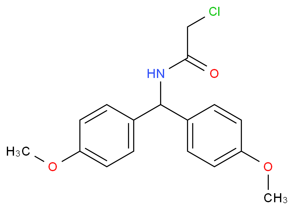 N-[bis(4-methoxyphenyl)methyl]-2-chloroacetamide_Molecular_structure_CAS_28230-40-2)