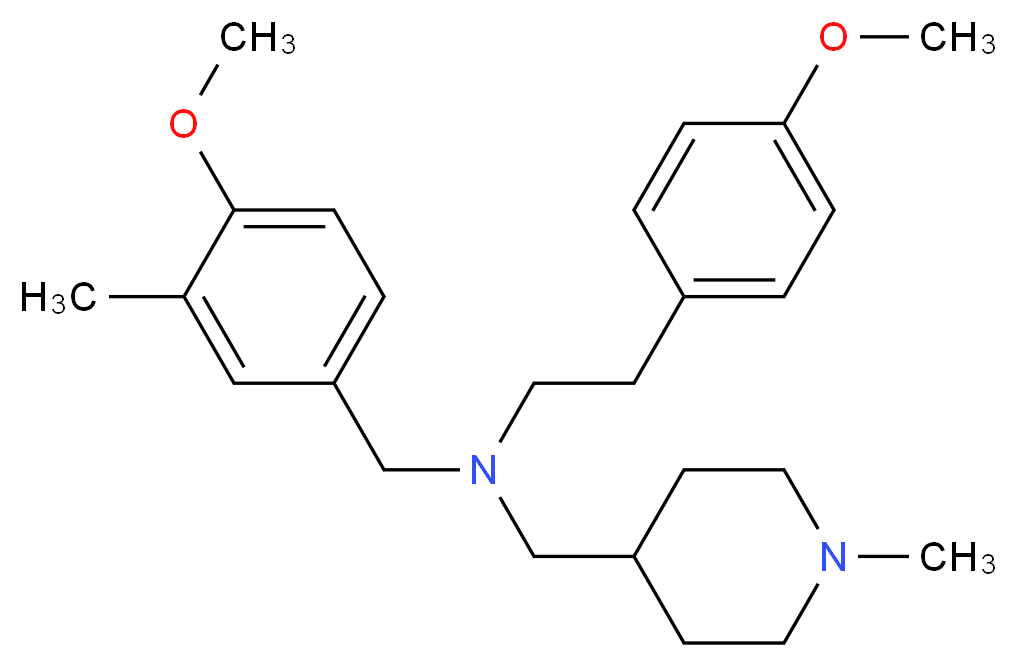 (4-methoxy-3-methylbenzyl)[2-(4-methoxyphenyl)ethyl][(1-methyl-4-piperidinyl)methyl]amine_Molecular_structure_CAS_)