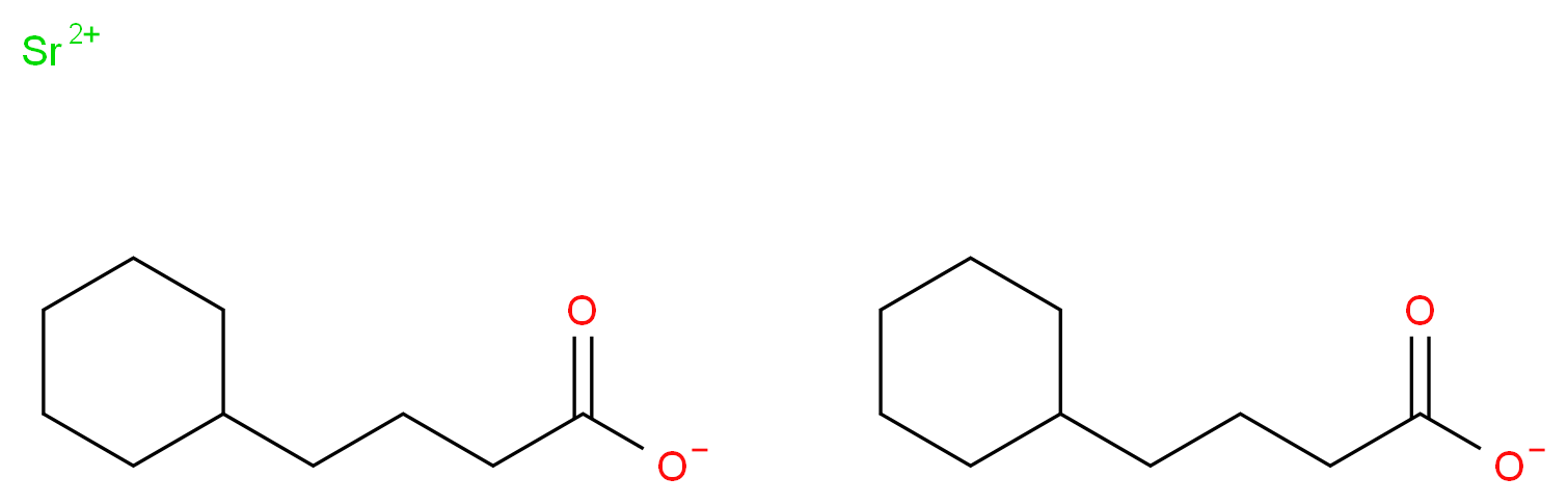 Strontium cyclohexanebutyrate, AAS_Molecular_structure_CAS_62638-05-5)