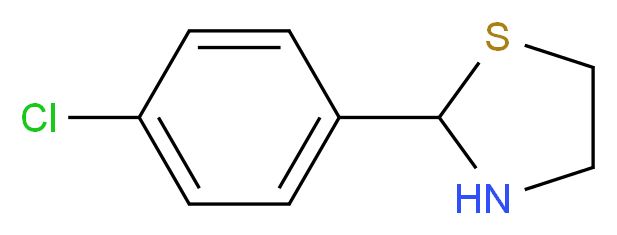 2-(4-Chloro-phenyl)-thiazolidine_Molecular_structure_CAS_7738-99-0)