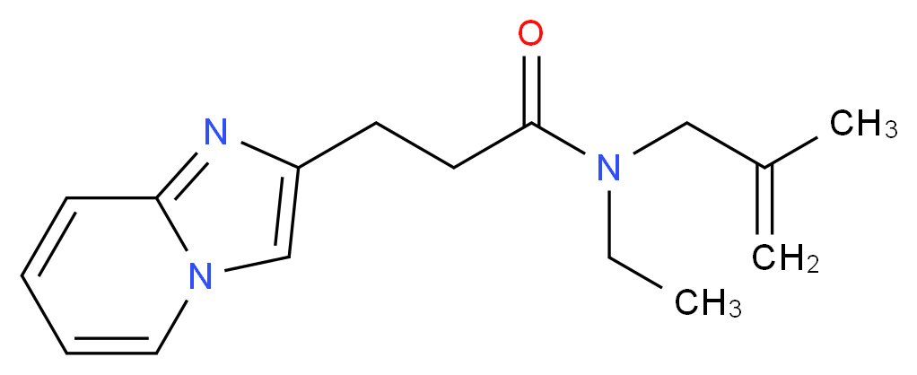 N-ethyl-3-imidazo[1,2-a]pyridin-2-yl-N-(2-methylprop-2-en-1-yl)propanamide_Molecular_structure_CAS_)