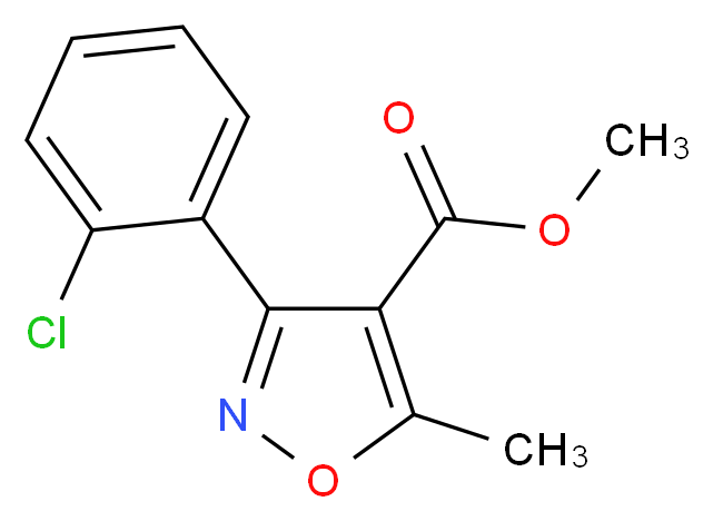 Methyl 3-(2-chlorophenyl)-5-methyl-4-isoxazolecarboxylate_Molecular_structure_CAS_4357-94-2)