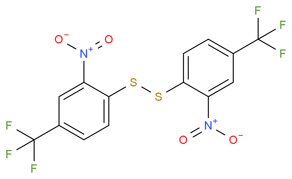 4,4'-Bis(trifluoromethyl)-2,2'-dinitrodiphenyldisulphide 97%_Molecular_structure_CAS_860-39-9)