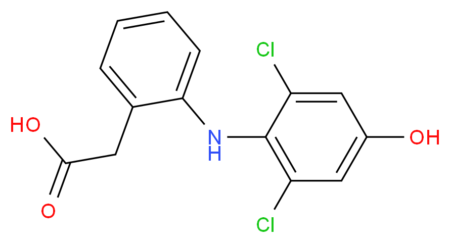 4'-Hydroxy Diclofenac_Molecular_structure_CAS_64118-84-9)