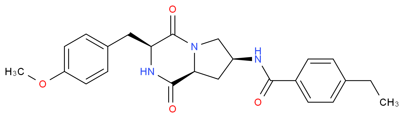 4-ethyl-N-[(3S,7S,8aS)-3-(4-methoxybenzyl)-1,4-dioxooctahydropyrrolo[1,2-a]pyrazin-7-yl]benzamide_Molecular_structure_CAS_)