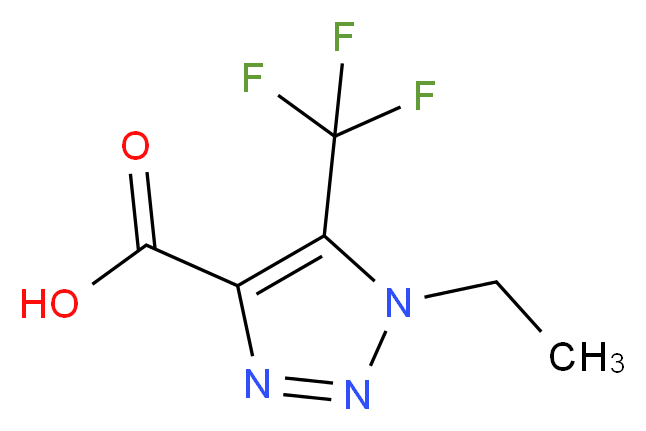 1-ethyl-5-(trifluoromethyl)-1H-1,2,3-triazole-4-carboxylic acid_Molecular_structure_CAS_)