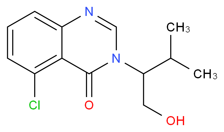 5-chloro-3-[1-(hydroxymethyl)-2-methylpropyl]quinazolin-4(3H)-one_Molecular_structure_CAS_)