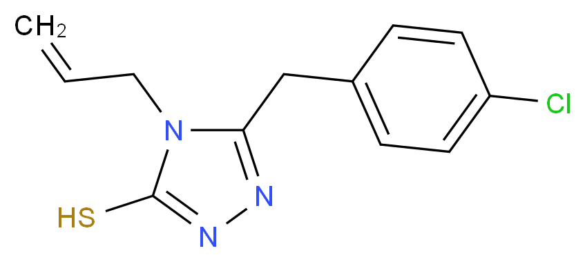 4-Allyl-5-(4-chlorobenzyl)-4H-1,2,4-triazole-3-thiol_Molecular_structure_CAS_667437-95-8)