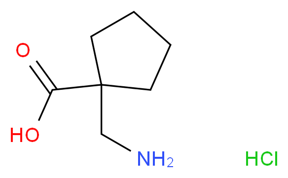 1-(aminomethyl)cyclopentane-1-carboxylic acid hydrochloride_Molecular_structure_CAS_)