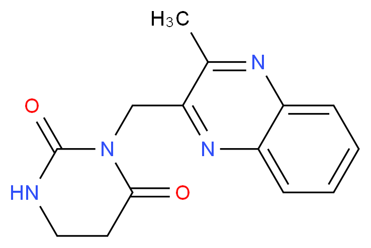 3-[(3-methylquinoxalin-2-yl)methyl]dihydropyrimidine-2,4(1H,3H)-dione_Molecular_structure_CAS_)