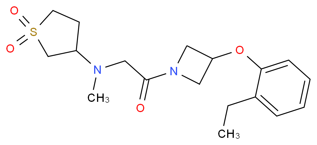 (1,1-dioxidotetrahydro-3-thienyl){2-[3-(2-ethylphenoxy)azetidin-1-yl]-2-oxoethyl}methylamine_Molecular_structure_CAS_)