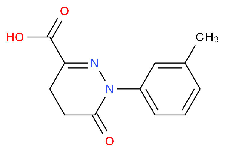 1-(3-methylphenyl)-6-oxo-1,4,5,6-tetrahydropyridazine-3-carboxylic acid_Molecular_structure_CAS_)
