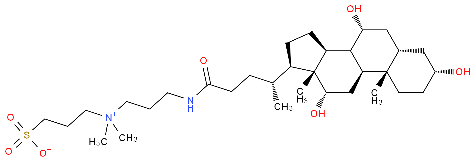 3-[(3-Cholamidopropyl)dimethylammonio]-1-propanesulfonate_Molecular_structure_CAS_75621-03-3)
