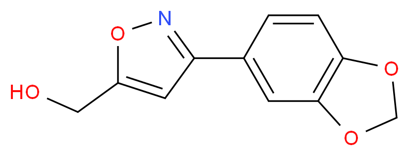 (3-BENZO[1,3]DIOXOL-5-YL-ISOXAZOL-5-YL)-METHANOL_Molecular_structure_CAS_438565-34-5)