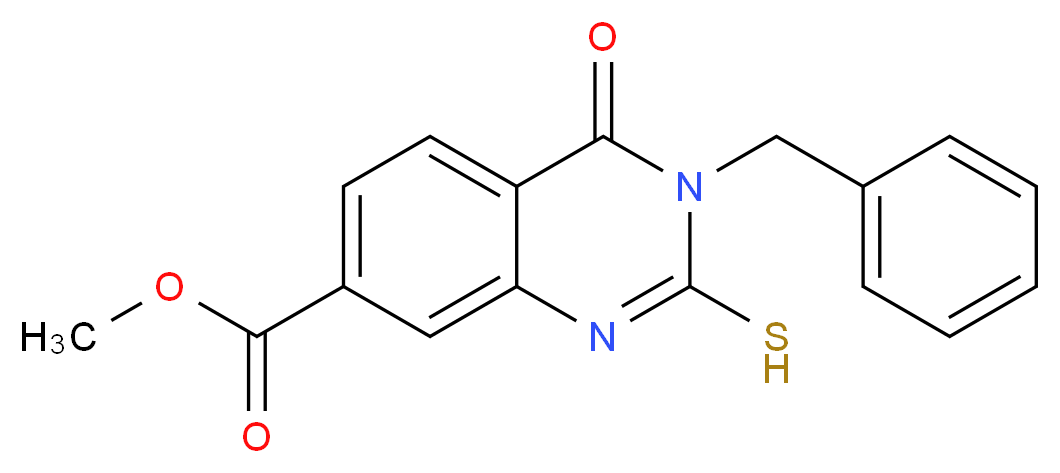 methyl 3-benzyl-2-mercapto-4-oxo-3,4-dihydroquinazoline-7-carboxylate_Molecular_structure_CAS_)