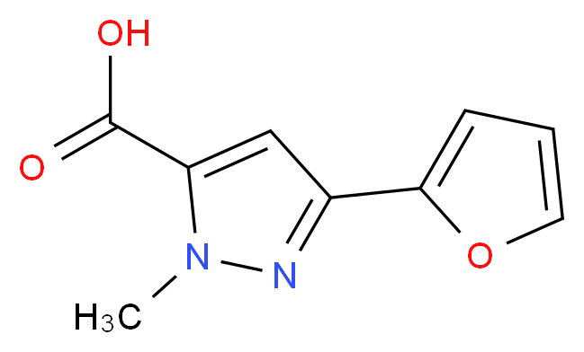 3-(Fur-2-yl)-1-methyl-1H-pyrazole-5-carboxylic acid 97%_Molecular_structure_CAS_859851-00-6)
