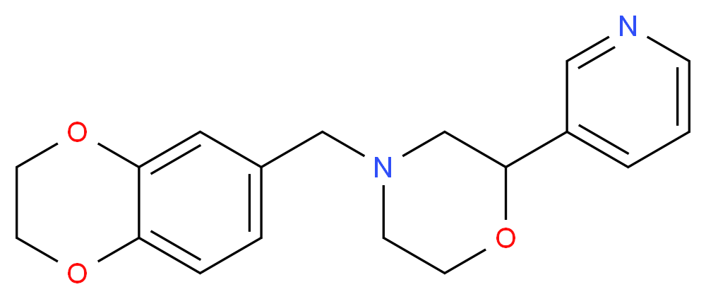 4-(2,3-dihydro-1,4-benzodioxin-6-ylmethyl)-2-pyridin-3-ylmorpholine_Molecular_structure_CAS_)