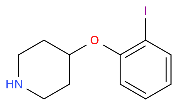 4-(2-iodophenoxy)piperidine_Molecular_structure_CAS_)