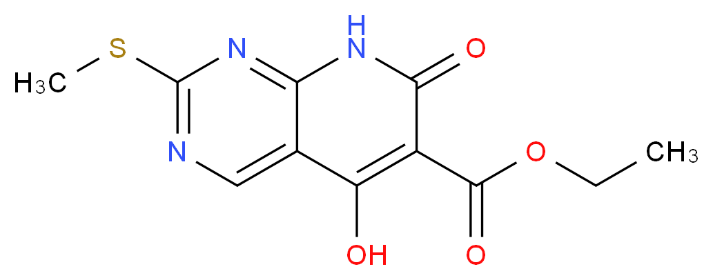 Ethyl 5-hydroxy-2-(methylthio)-7-oxo-7,8-dihydropyrido[2,3-d]pyrimidine-6-carboxylate_Molecular_structure_CAS_95898-54-7)