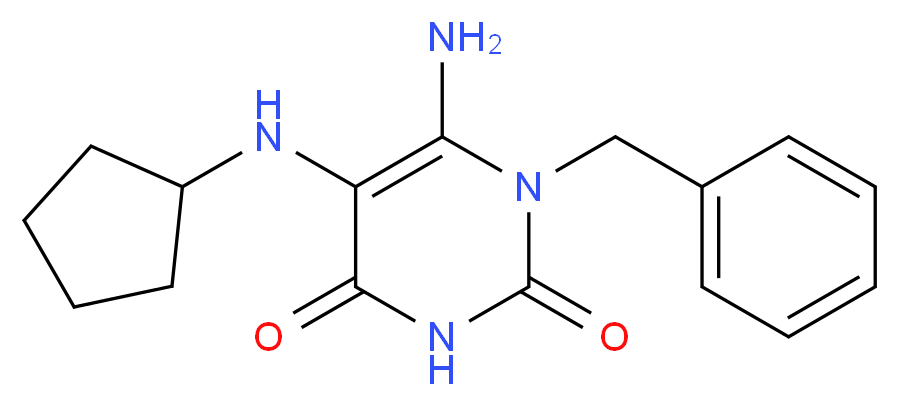 6-Amino-1-benzyl-5-cyclopentylamino-1H-pyrimidine-2,4-dione_Molecular_structure_CAS_)