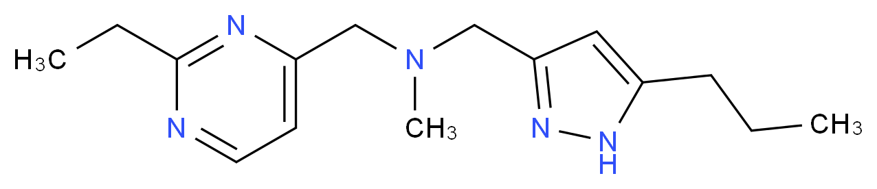1-(2-ethylpyrimidin-4-yl)-N-methyl-N-[(5-propyl-1H-pyrazol-3-yl)methyl]methanamine_Molecular_structure_CAS_)