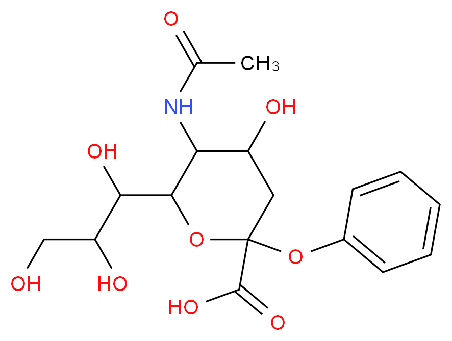 2-O-Phenyl-α-D-N-acetylneuraminic acid_Molecular_structure_CAS_15964-32-6)