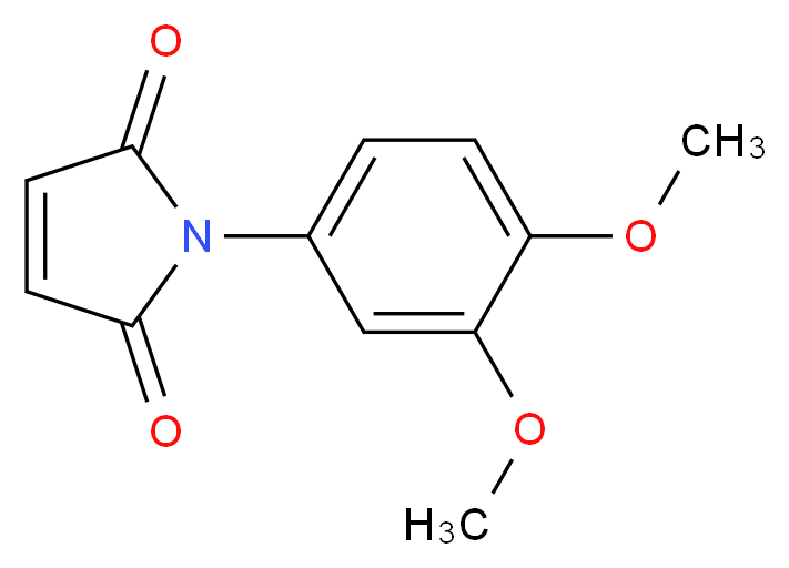 1-(3,4-Dimethoxy-phenyl)-pyrrole-2,5-dione_Molecular_structure_CAS_)
