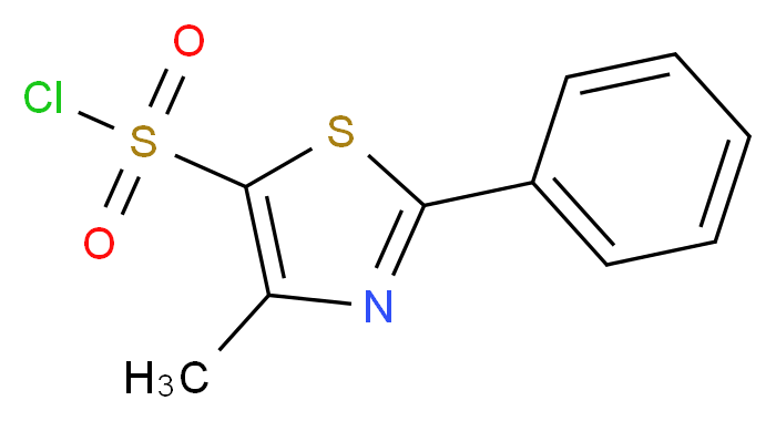 4-methyl-2-phenyl-1,3-thiazole-5-sulfonyl chloride_Molecular_structure_CAS_690632-88-3)