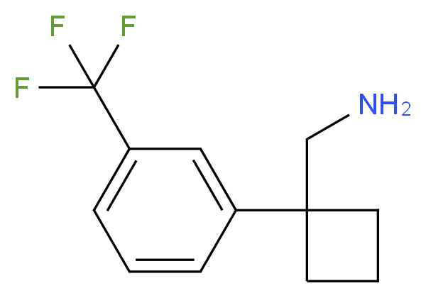 {1-[3-(trifluoromethyl)phenyl]cyclobutyl}methanamine_Molecular_structure_CAS_)