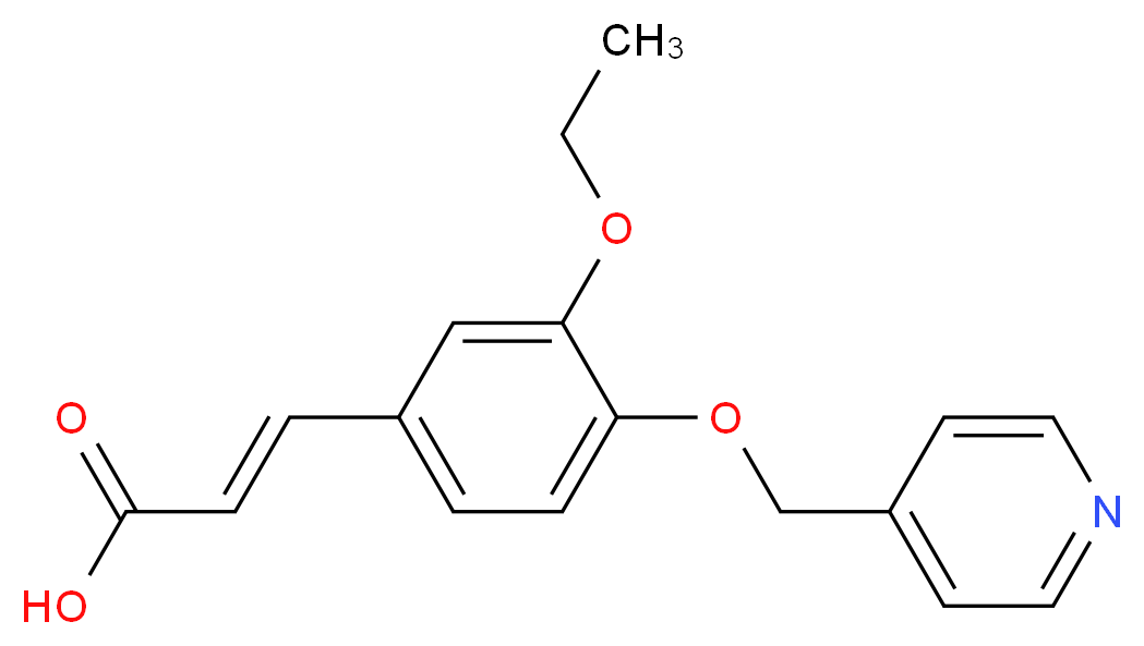 (2E)-3-[3-ethoxy-4-(pyridin-4-ylmethoxy)phenyl]acrylic acid_Molecular_structure_CAS_)