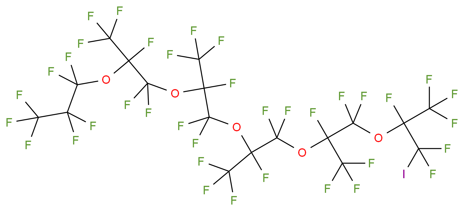 Perfluoro(1-iodo-2,5,8,11,14-pentamethyl-3,6,9,12,15-pentaoxaoctadecane) 95%min_Molecular_structure_CAS_)