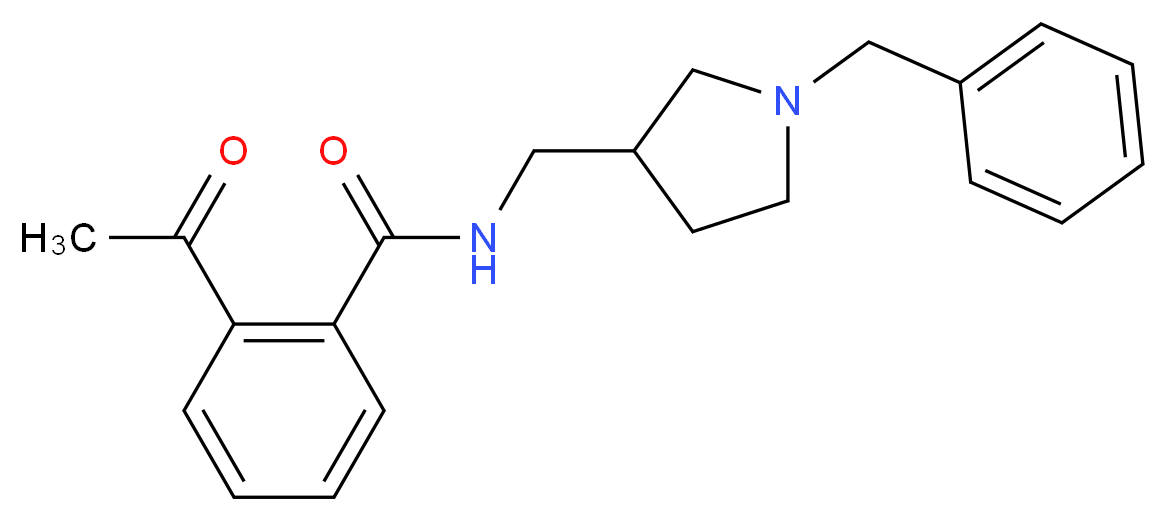 2-acetyl-N-[(1-benzylpyrrolidin-3-yl)methyl]benzamide_Molecular_structure_CAS_)
