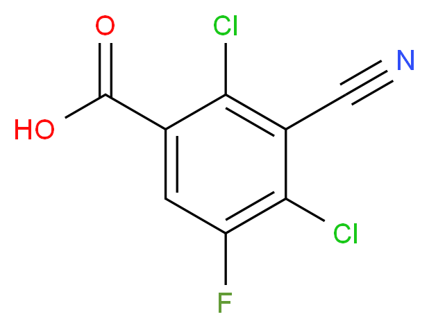 2,4-Dichloro-3-cyano-5-fluorobenzoic acid_Molecular_structure_CAS_117528-58-2)
