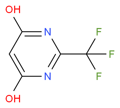 2-Trifluoromethyl-pyrimidine-4,6-diol_Molecular_structure_CAS_672-47-9)