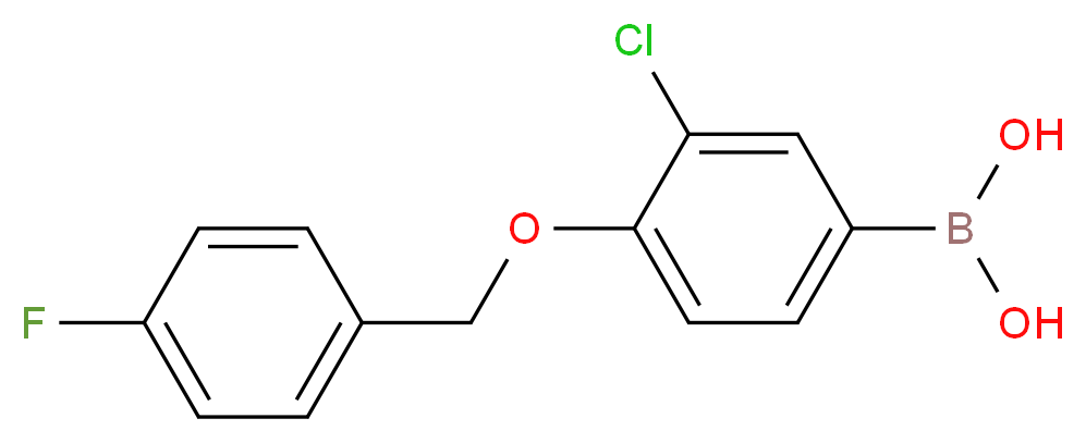 3-Chloro-4-(4′-fluorobenzyloxy)phenylboronic acid_Molecular_structure_CAS_849062-39-1)