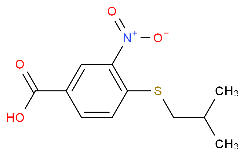 4-(isobutylthio)-3-nitrobenzoic acid_Molecular_structure_CAS_)