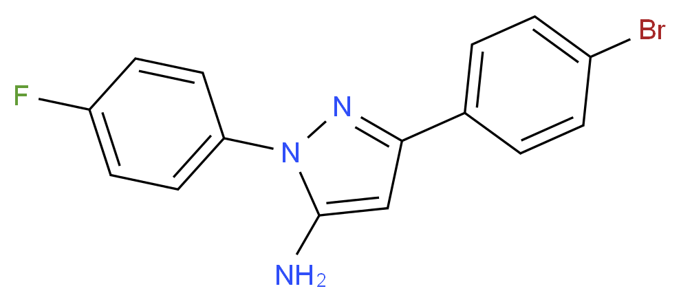 5-Amino-3-(4-bromophenyl)-1-(4-fluorophenyl)-1H-pyrazole_Molecular_structure_CAS_)